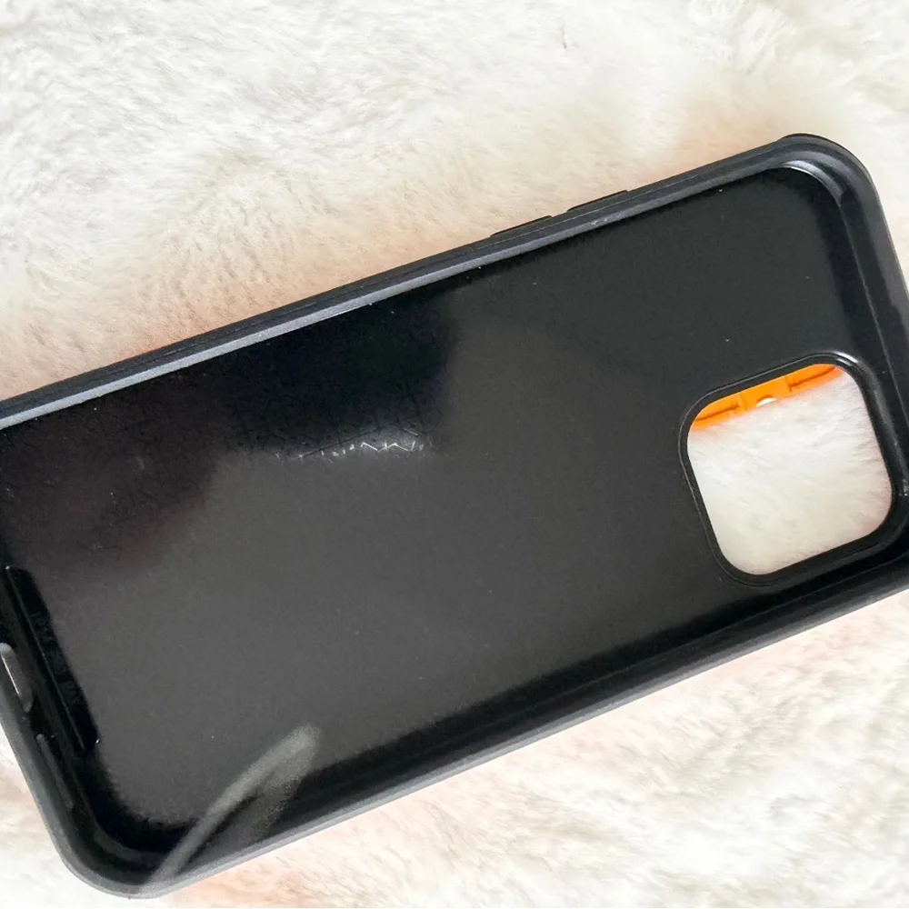 Orange Phone Case with Ring Holder 14 pro max